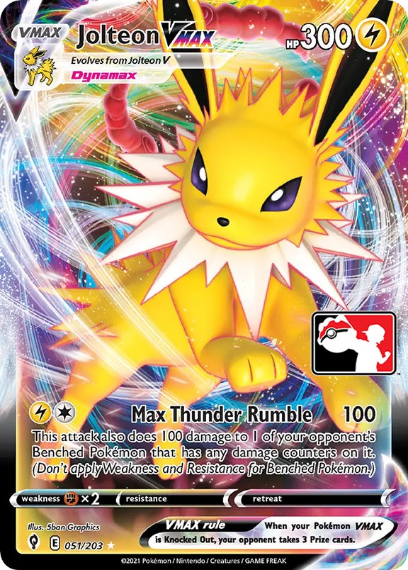 Jolteon VMAX (051/203) [Prize Pack Series One] | Tables and Towers