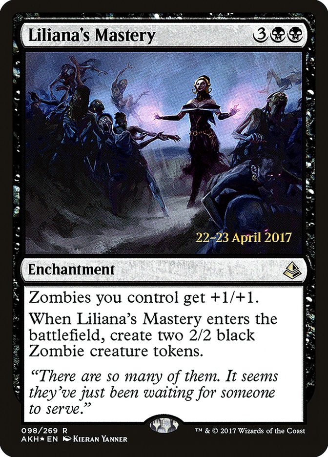 Liliana's Mastery [Amonkhet Prerelease Promos] | Tables and Towers