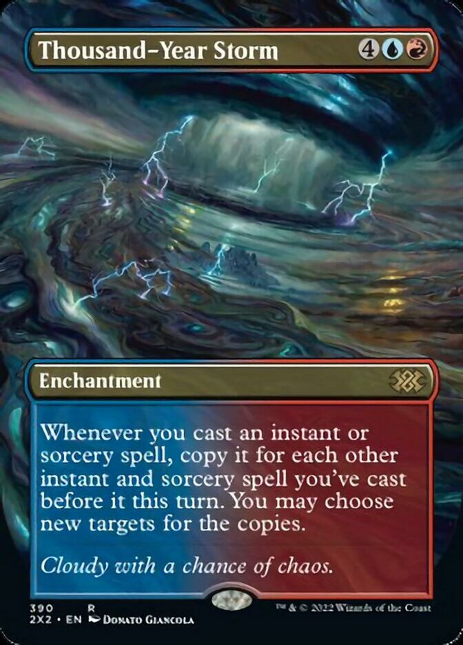 Thousand-Year Storm (Borderless Alternate Art) [Double Masters 2022] | Tables and Towers