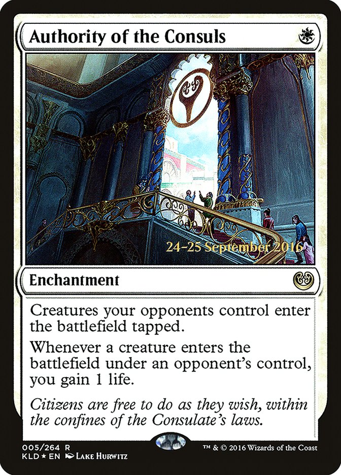 Authority of the Consuls [Kaladesh Prerelease Promos] | Tables and Towers