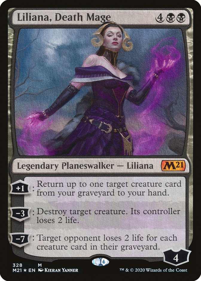 Liliana, Death Mage [Core Set 2021] | Tables and Towers