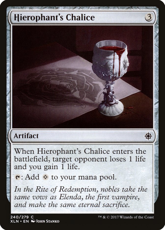 Hierophant's Chalice [Ixalan] | Tables and Towers