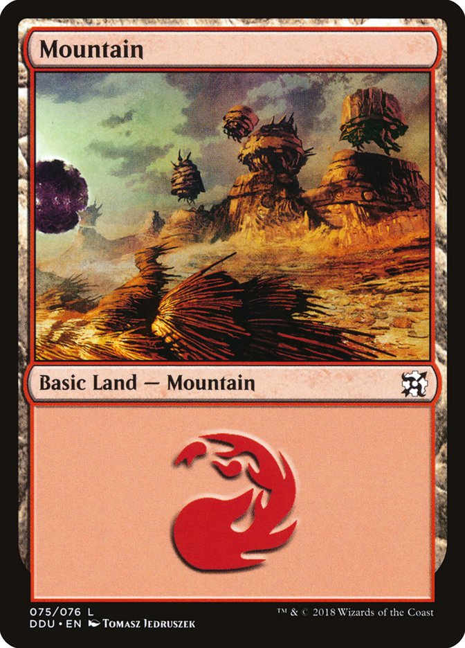 Mountain (75) [Duel Decks: Elves vs. Inventors] | Tables and Towers