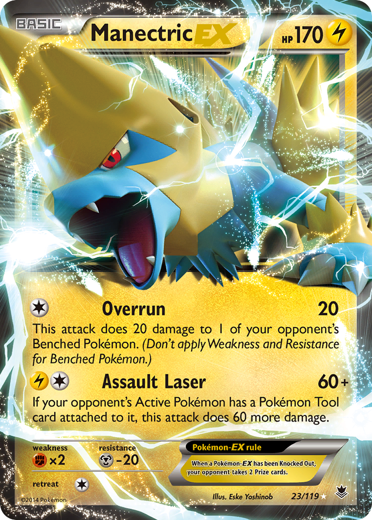 Manectric EX (23/119) [XY: Phantom Forces] | Tables and Towers