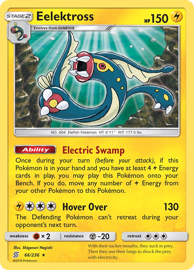 Eelektross (66/236) (Theme Deck Exclusive) [Sun & Moon: Unified Minds] | Tables and Towers