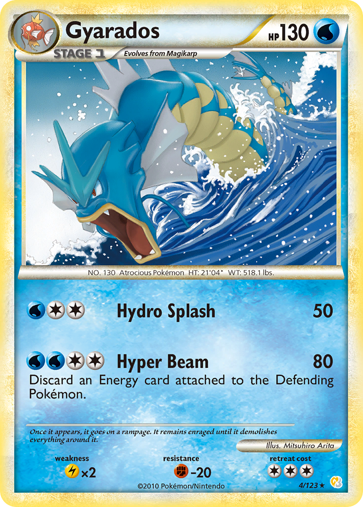 Gyarados (4/123) [HeartGold & SoulSilver: Base Set] | Tables and Towers