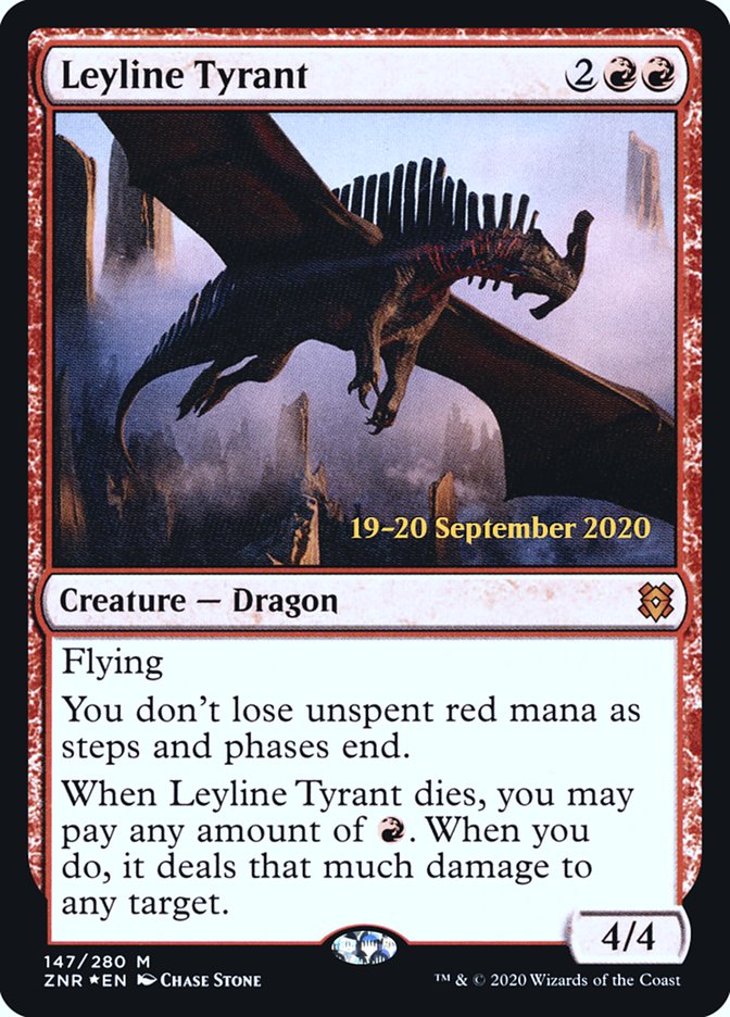 Leyline Tyrant [Zendikar Rising Prerelease Promos] | Tables and Towers