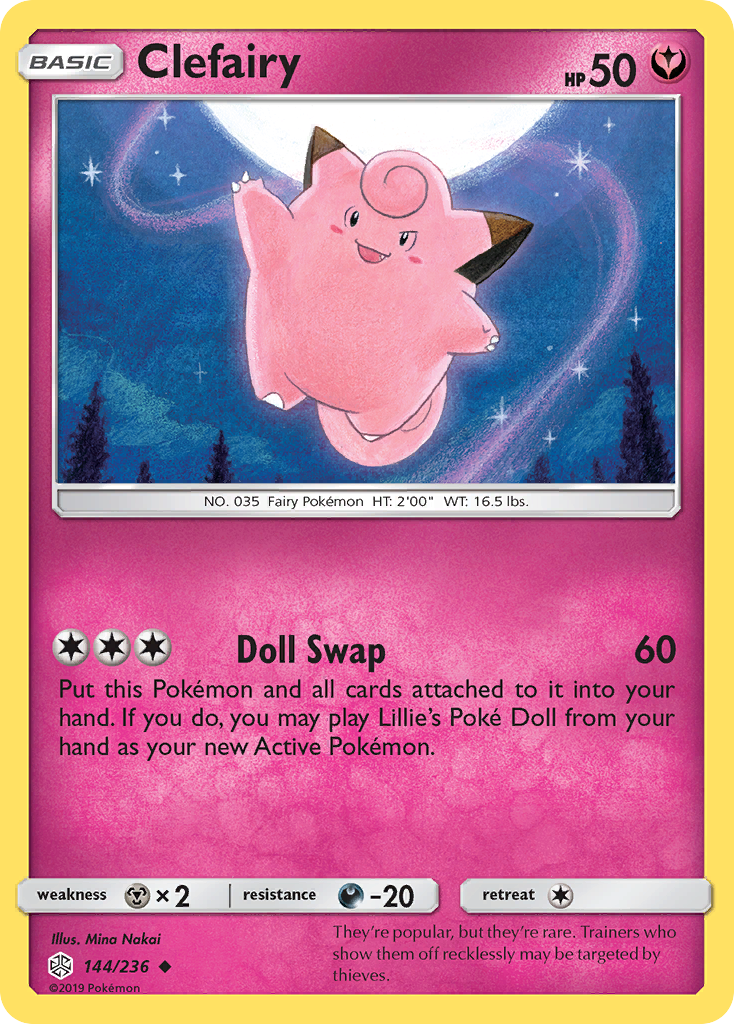 Clefairy (144/236) [Sun & Moon: Cosmic Eclipse] | Tables and Towers