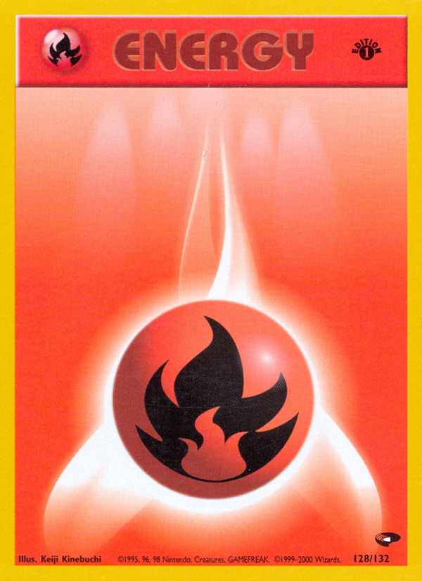 Fire Energy (128/132) [Gym Challenge 1st Edition] | Tables and Towers