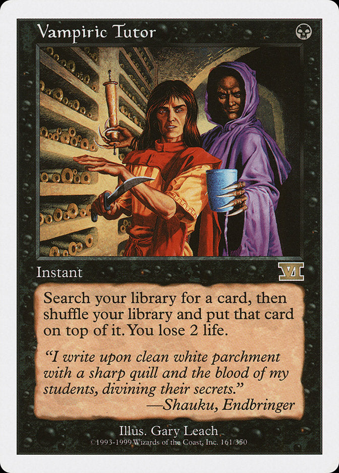 Vampiric Tutor [Classic Sixth Edition] | Tables and Towers