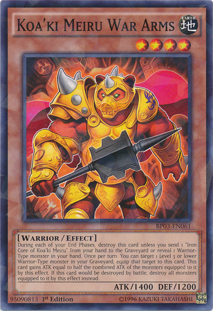 Koa'ki Meiru War Arms [BP03-EN061] Shatterfoil Rare | Tables and Towers