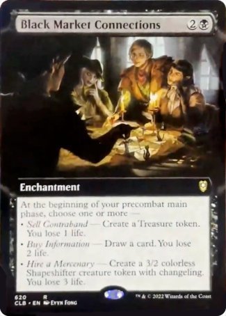 Black Market Connections (Extended Art) [Commander Legends: Battle for Baldur's Gate] | Tables and Towers