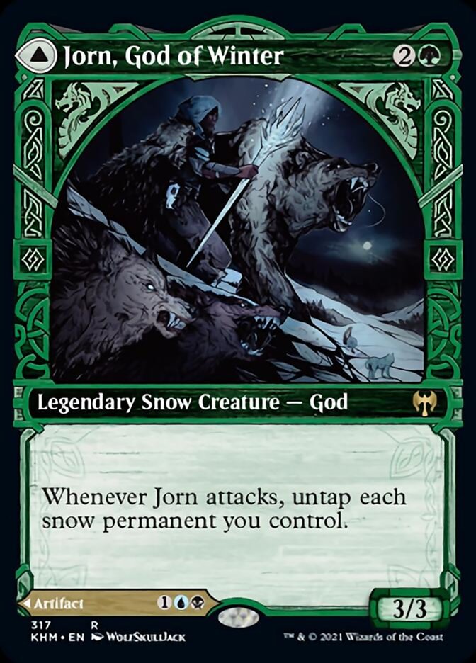 Jorn, God of Winter // Kaldring, the Rimestaff (Showcase) [Kaldheim] | Tables and Towers