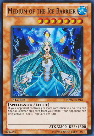 Medium of the Ice Barrier [HA02-EN012] Super Rare | Tables and Towers