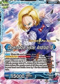 Android 18 // Dependable Sister Android 18 (BT8-023_PR) [Malicious Machinations Prerelease Promos] | Tables and Towers