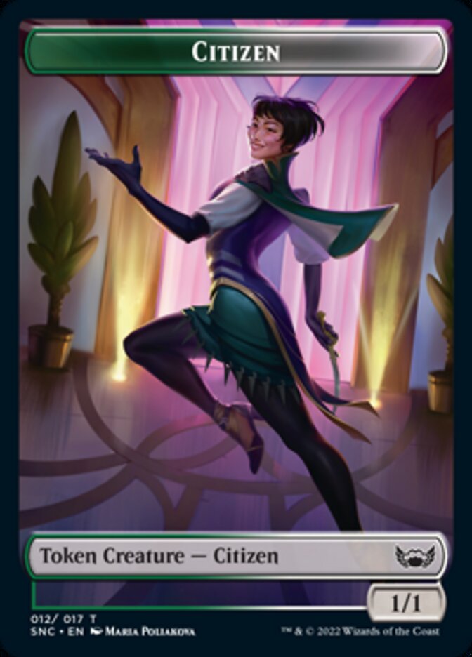 Plant // Citizen Double-Sided Token [Streets of New Capenna Commander Tokens] | Tables and Towers