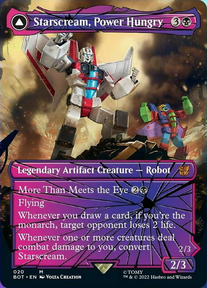 Starscream, Power Hungry // Starscream, Seeker Leader (Shattered Glass) [Transformers] | Tables and Towers