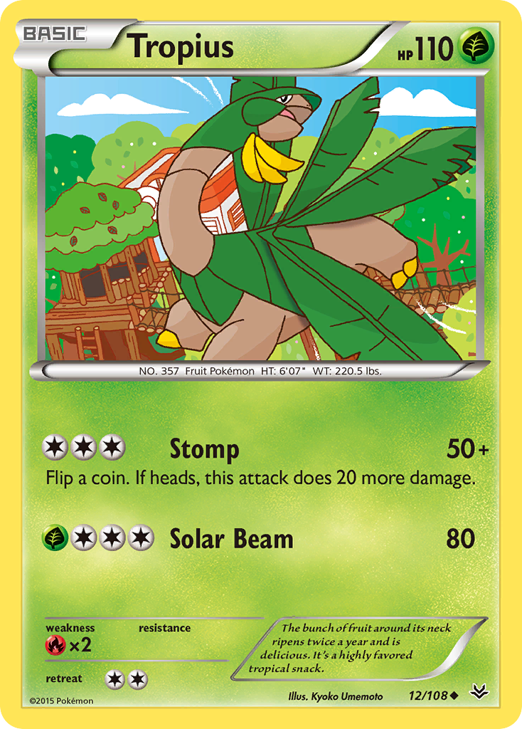 Tropius (12/108) [XY: Roaring Skies] | Tables and Towers