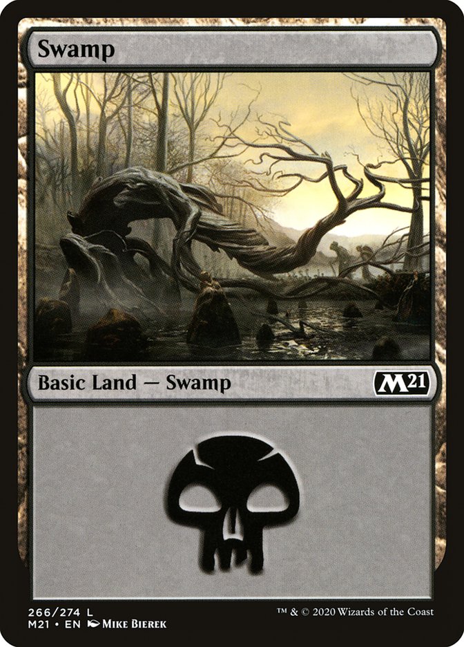 Swamp (266) [Core Set 2021] | Tables and Towers