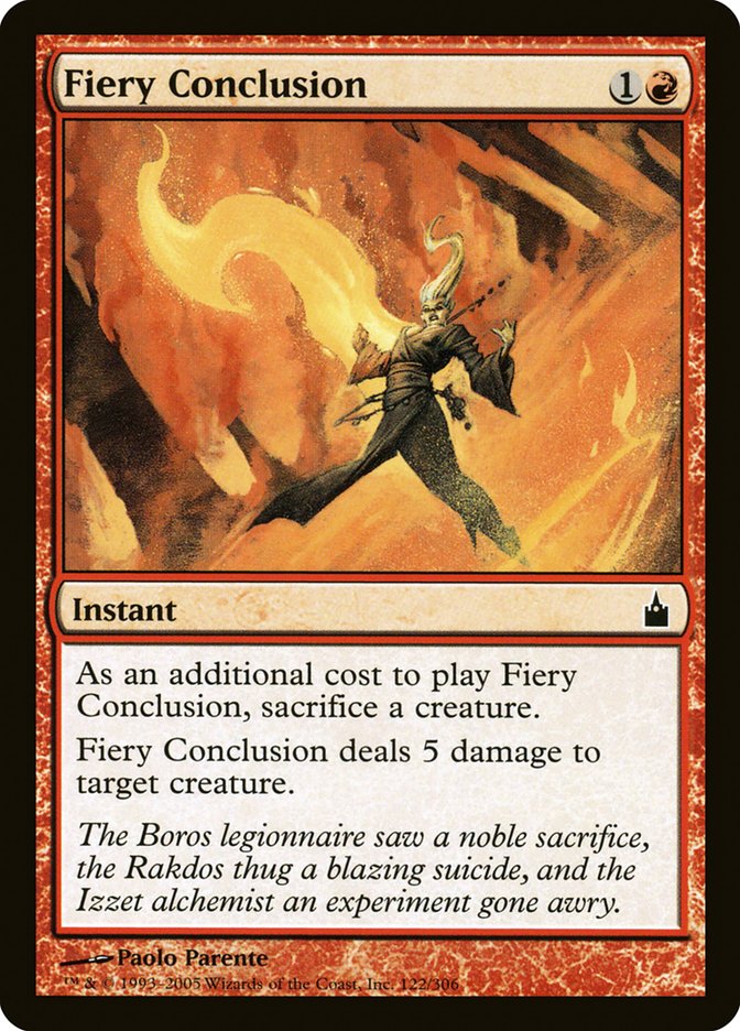 Fiery Conclusion [Ravnica: City of Guilds] | Tables and Towers