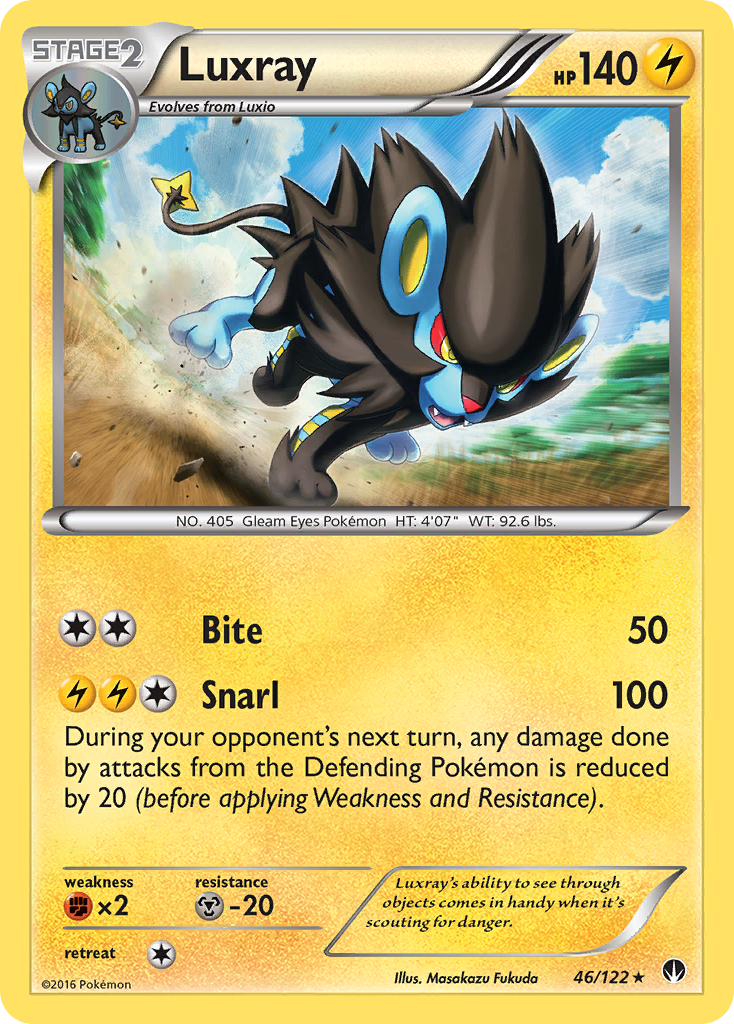 Luxray (46/122) [XY: BREAKpoint] | Tables and Towers