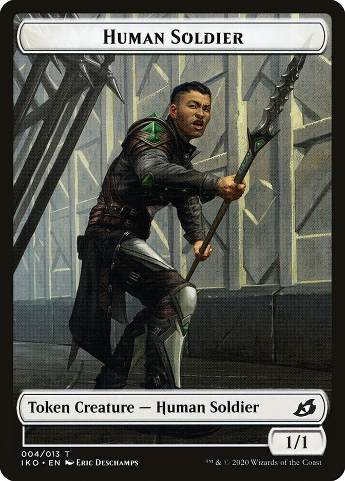 Beast // Human Soldier (004) Double-Sided Token [Ikoria: Lair of Behemoths Tokens] | Tables and Towers