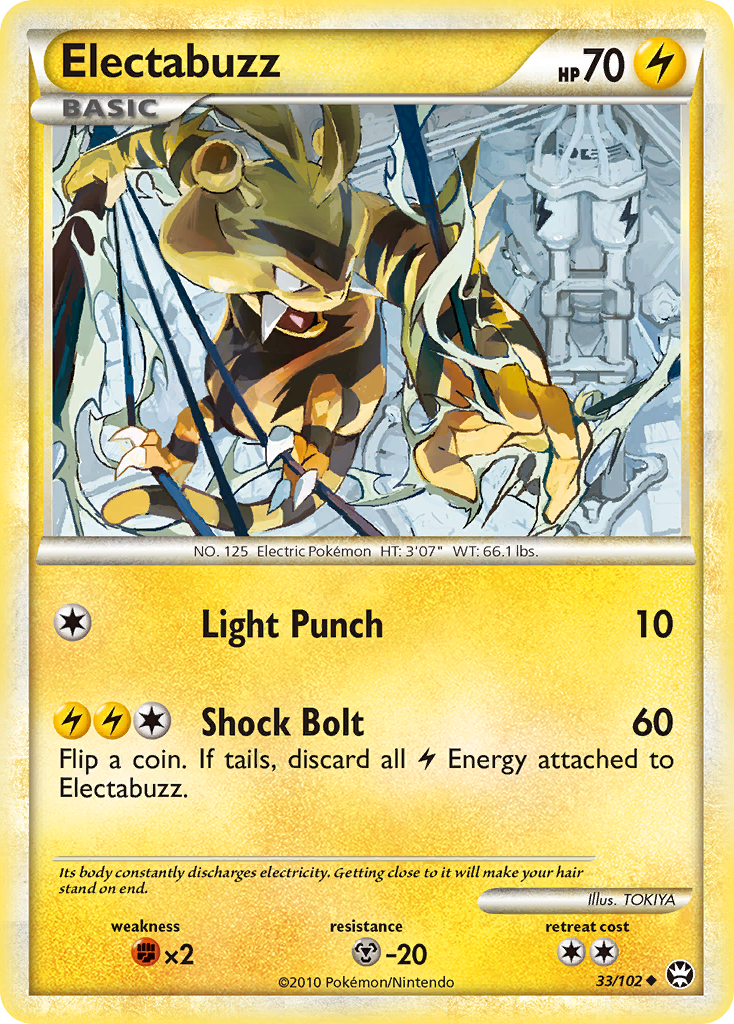 Electabuzz (33/102) [HeartGold & SoulSilver: Triumphant] | Tables and Towers