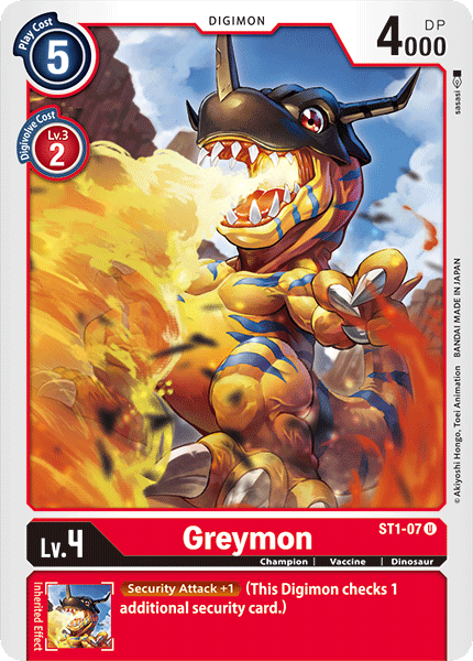 Greymon [ST1-07] [Starter Deck: Gaia Red] | Tables and Towers