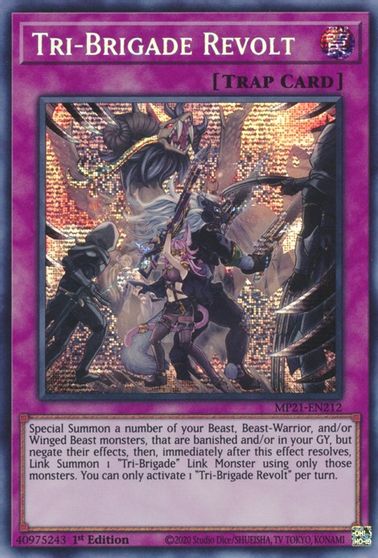 Tri-Brigade Revolt [MP21-EN212] Prismatic Secret Rare | Tables and Towers