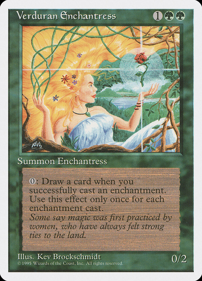 Verduran Enchantress [Fourth Edition] | Tables and Towers