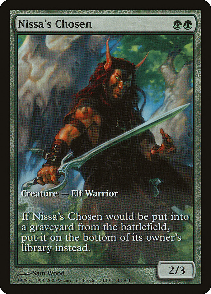 Nissa's Chosen (Game Day) (Extended Art) [Zendikar Promos] | Tables and Towers