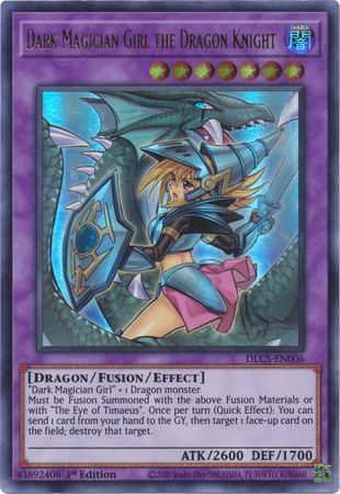 Dark Magician Girl the Dragon Knight (Alternate Art) (Purple) [DLCS-EN006] Ultra Rare | Tables and Towers