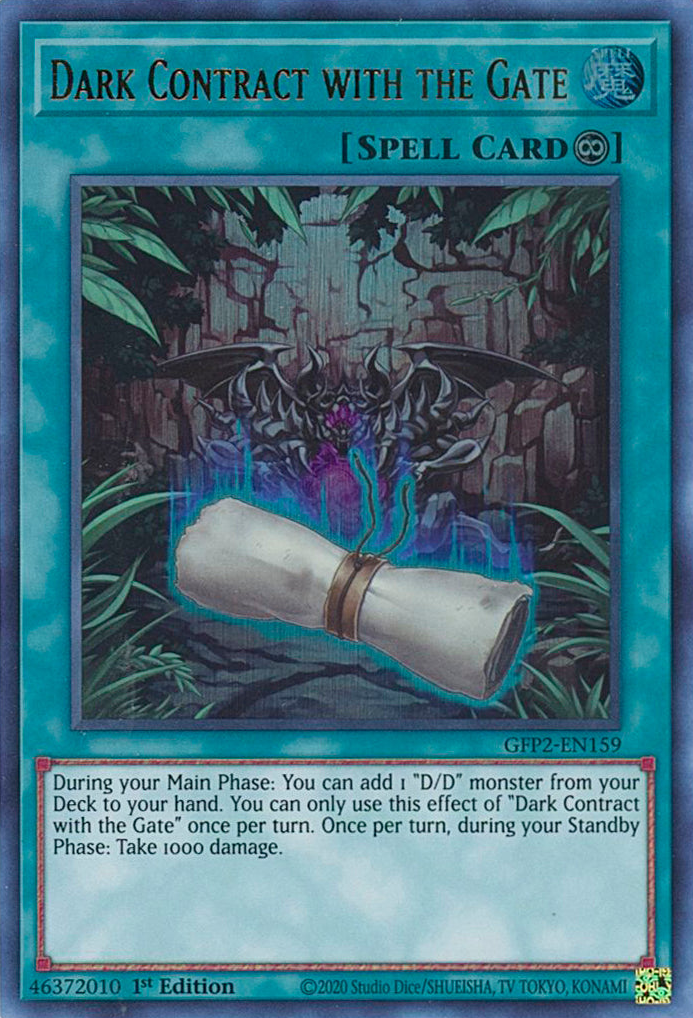 Dark Contract with the Gate [GFP2-EN159] Ultra Rare | Tables and Towers