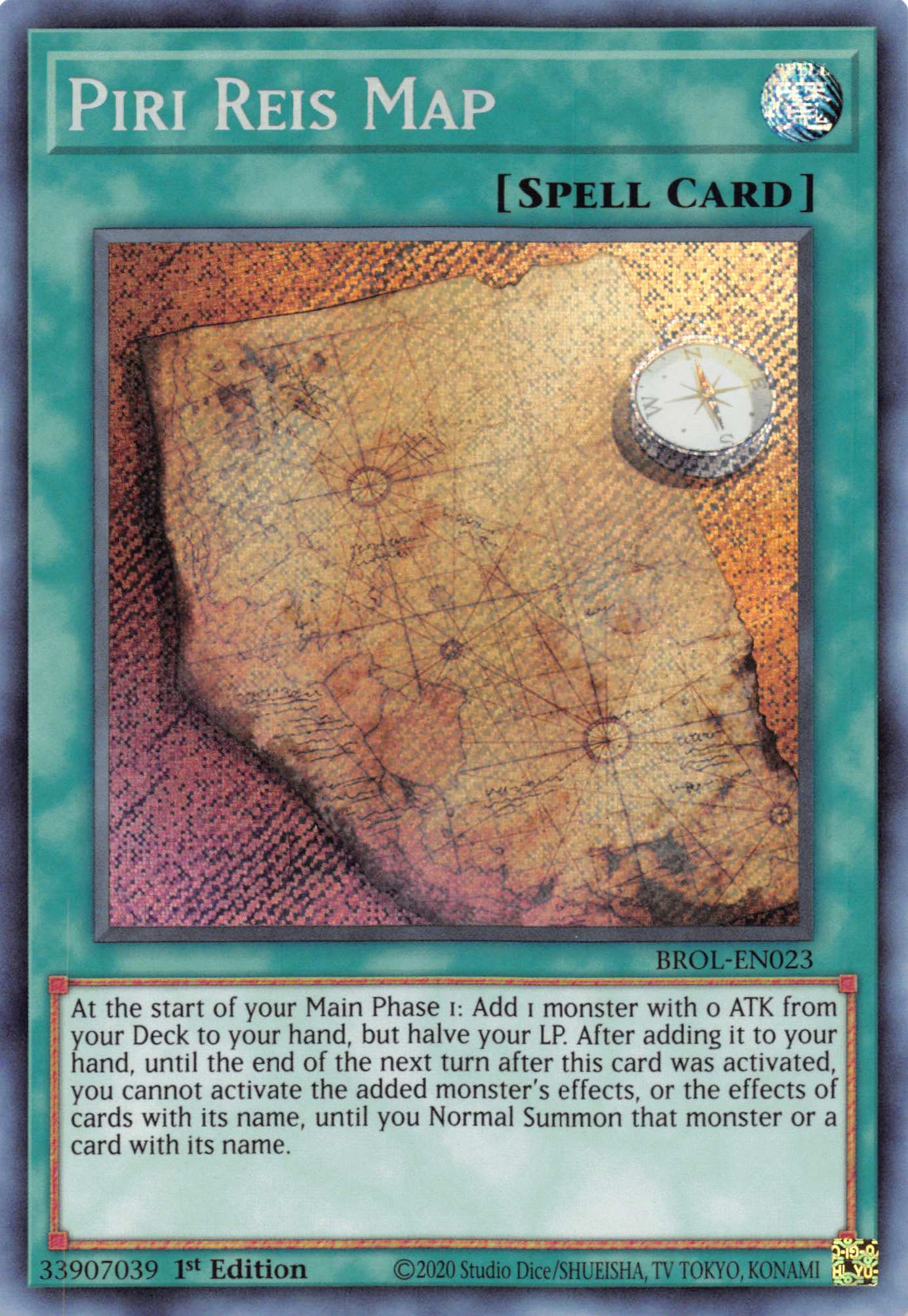 Piri Reis Map [BROL-EN023] Secret Rare | Tables and Towers