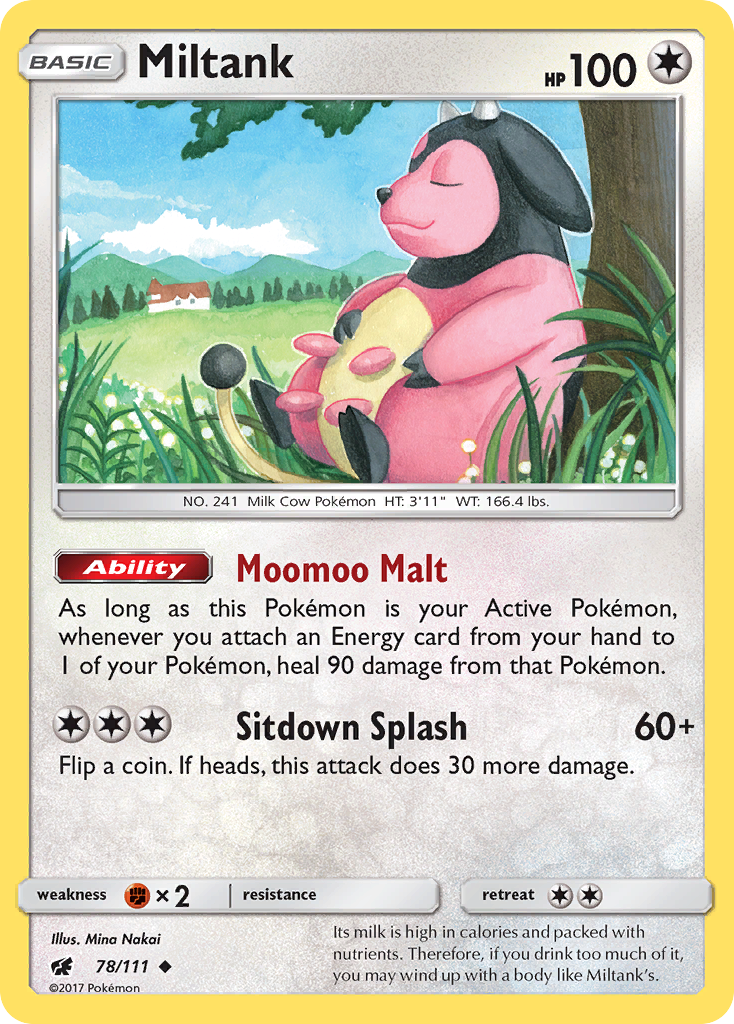 Miltank (78/111) [Sun & Moon: Crimson Invasion] | Tables and Towers