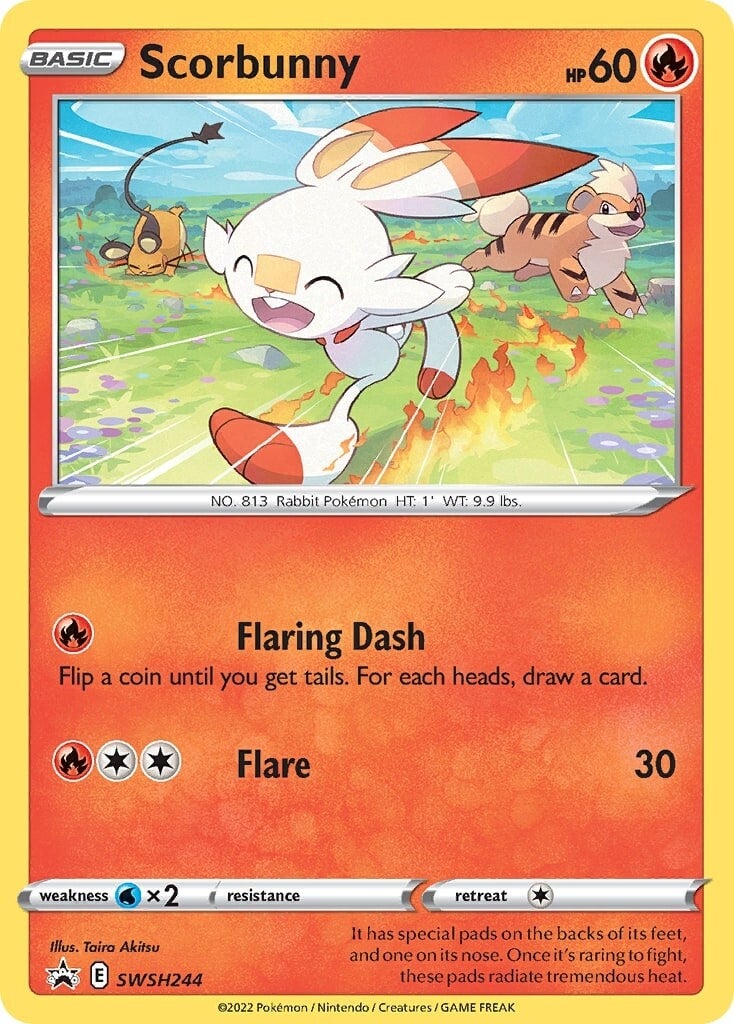 Scorbunny (SWSH244) [Sword & Shield: Black Star Promos] | Tables and Towers