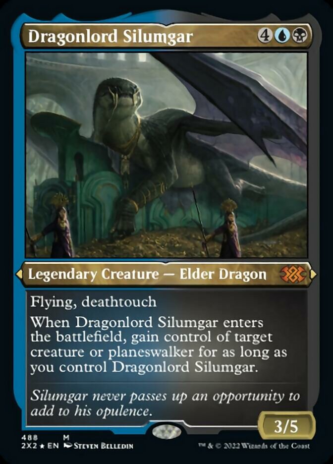 Dragonlord Silumgar (Foil Etched) [Double Masters 2022] | Tables and Towers