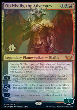 Ob Nixilis, the Adversary [Streets of New Capenna Prerelease Promos] | Tables and Towers