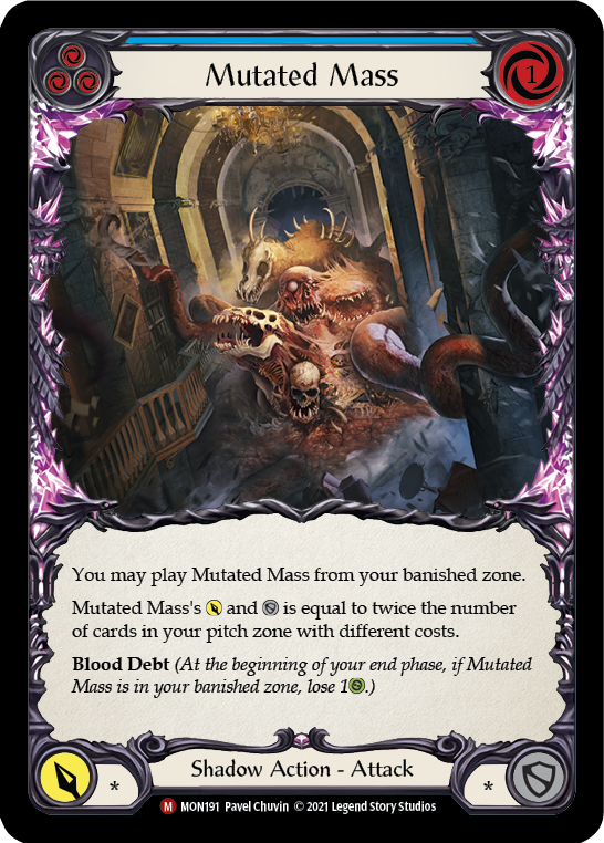 Mutated Mass [MON191-RF] (Monarch)  1st Edition Rainbow Foil | Tables and Towers