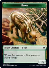 Boar // Food (16) Double-Sided Token [Throne of Eldraine Tokens] | Tables and Towers