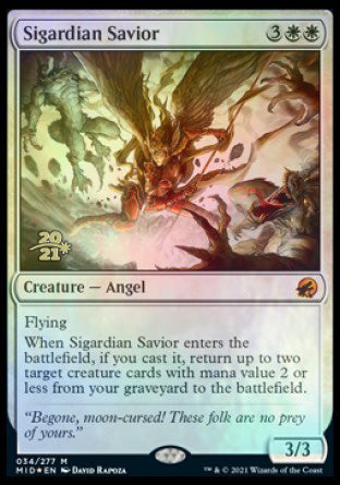 Sigardian Savior [Innistrad: Midnight Hunt Prerelease Promos] | Tables and Towers