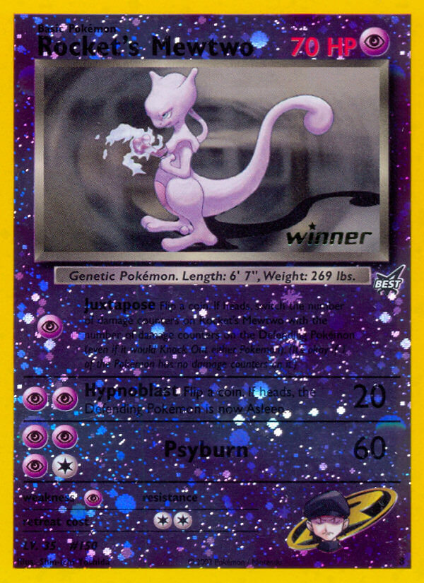 Rocket's Mewtwo (8) (Winner) [Best of Promos] | Tables and Towers