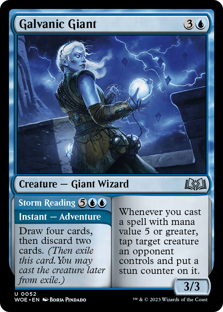 Galvanic Giant // Storm Reading [Wilds of Eldraine] | Tables and Towers