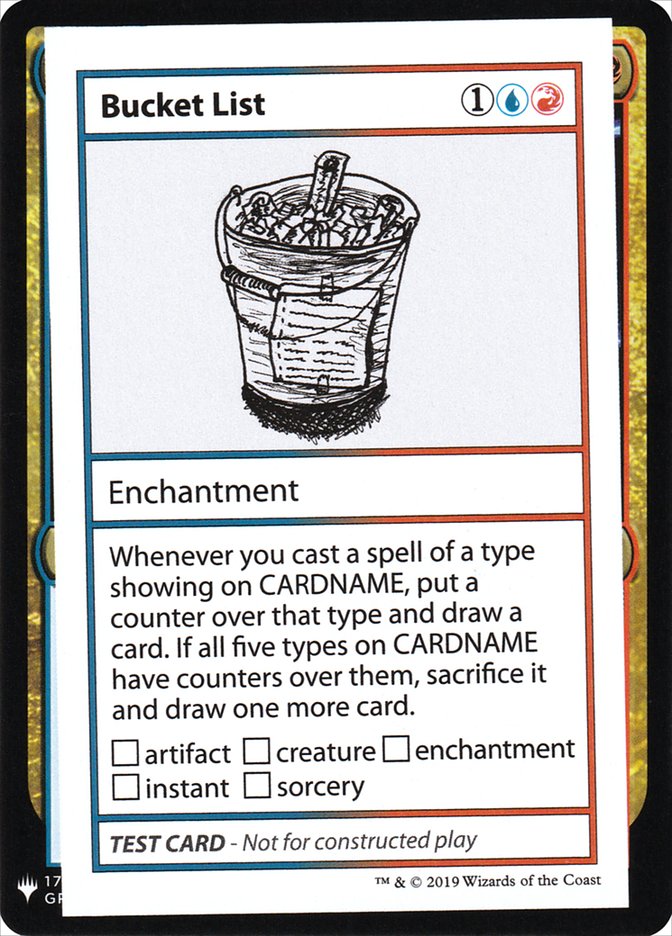 Bucket List [Mystery Booster Playtest Cards] | Tables and Towers