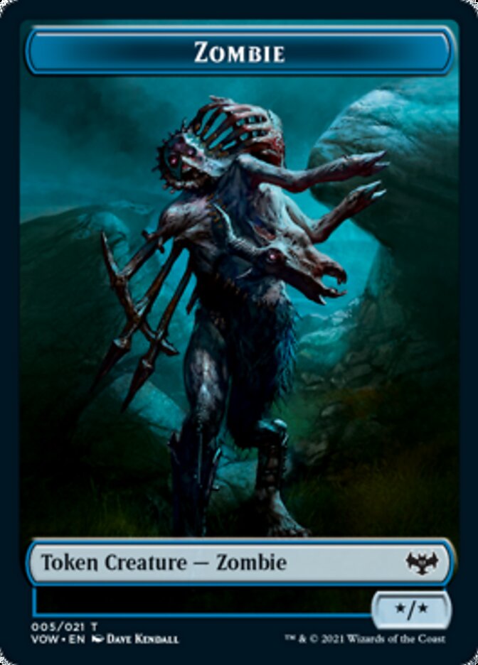 Zombie Token (005) [Innistrad: Crimson Vow Tokens] | Tables and Towers