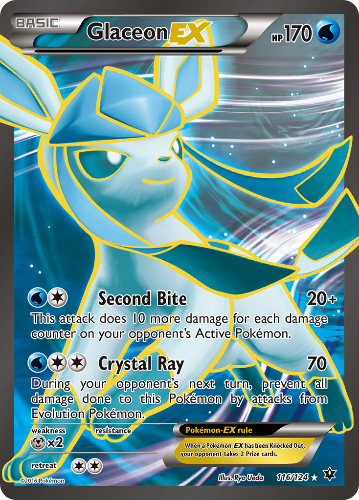 Glaceon EX (116/124) [XY: Fates Collide] | Tables and Towers