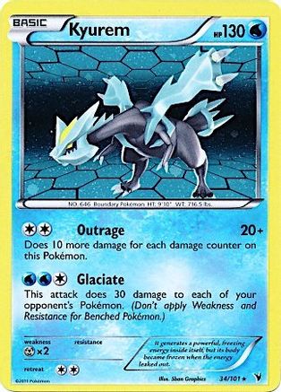 Kyurem (34/101) (Cosmos Holo) [Black & White: Noble Victories] | Tables and Towers