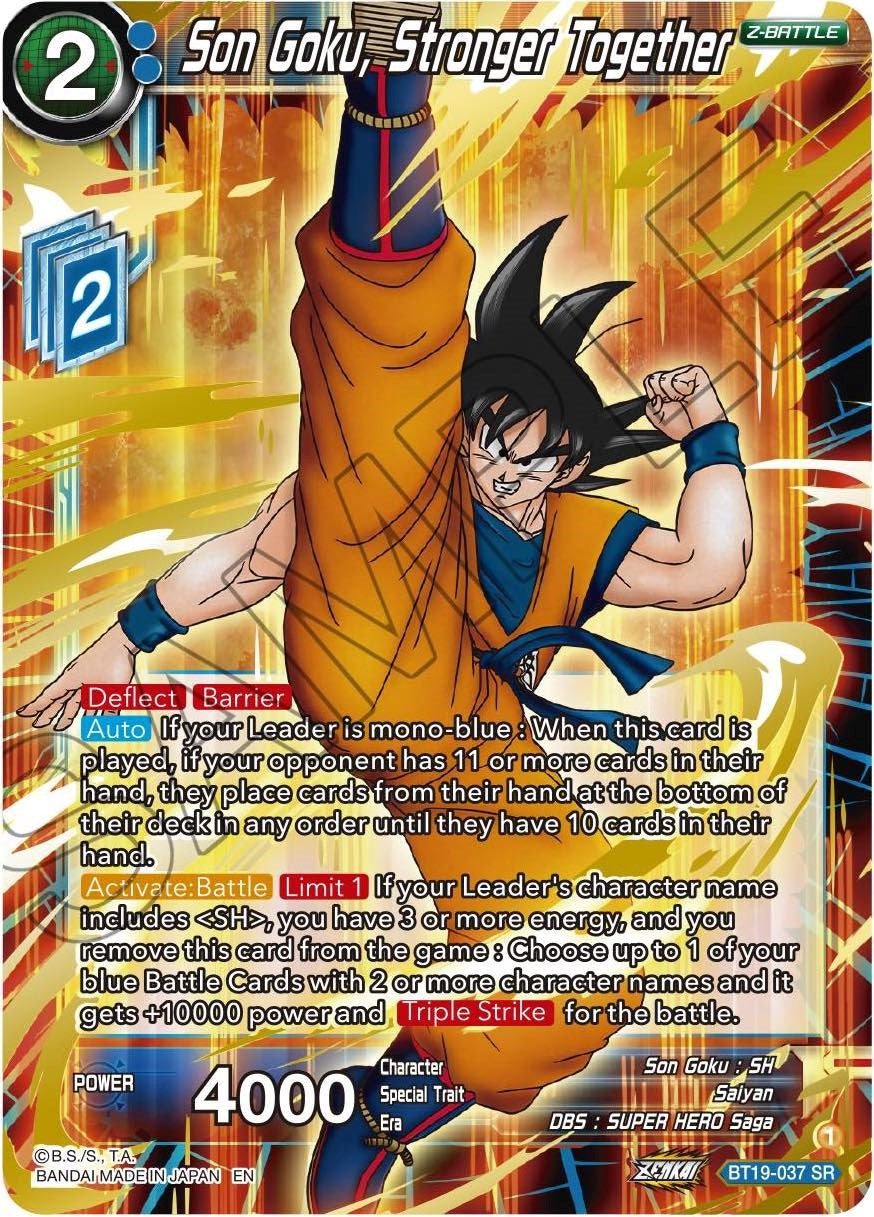 Son Goku, Stronger Together (BT19-037) [Fighter's Ambition] | Tables and Towers