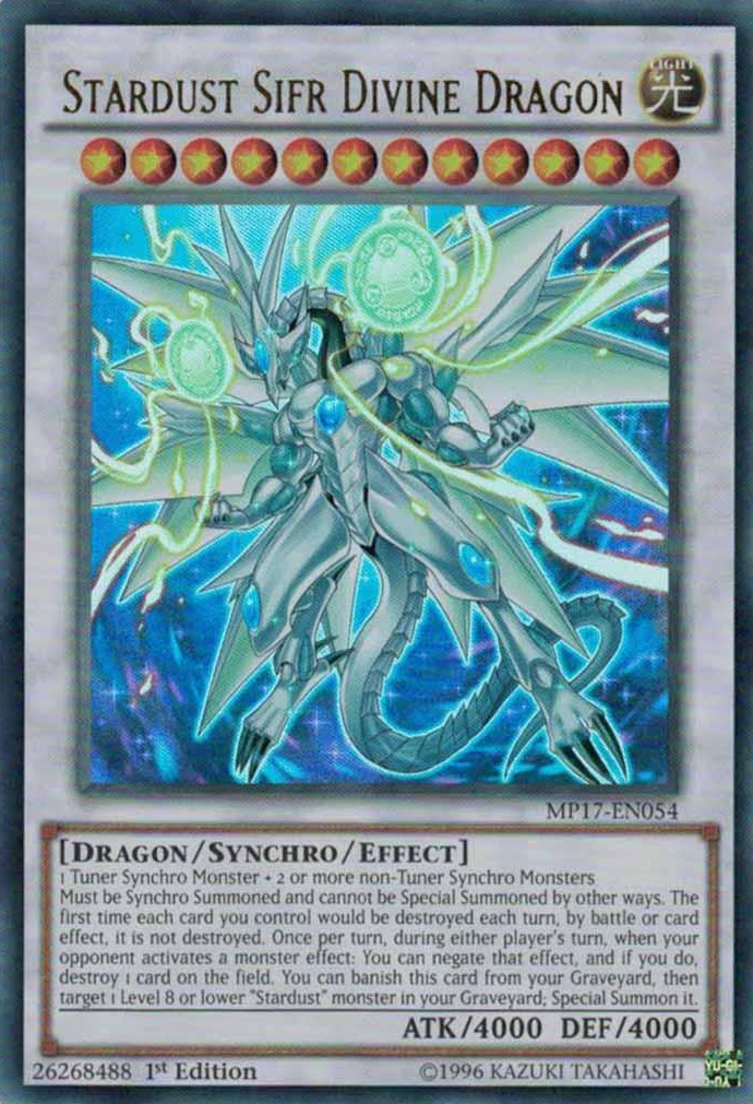 Stardust Sifr Divine Dragon [MP17-EN054] Ultra Rare | Tables and Towers