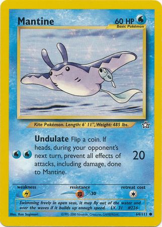 Mantine (64/111) [Neo Genesis Unlimited] | Tables and Towers